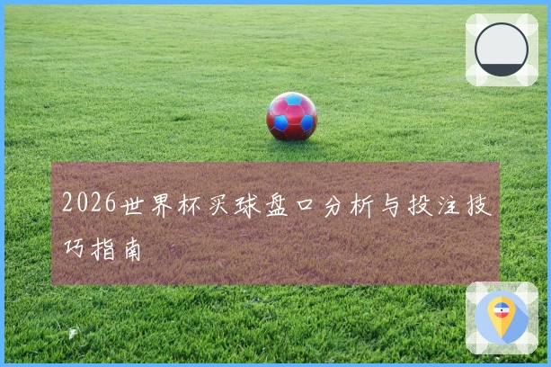 2026世界杯买球盘口分析与投注技巧指南