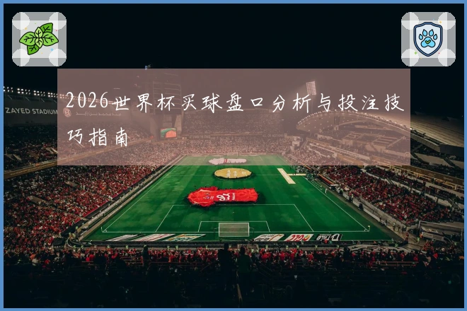 2026世界杯买球盘口分析与投注技巧指南